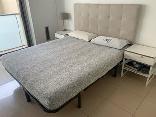 Pack Cama Matrimonio + Colchón + Mesitas