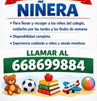 Niñera Disponibilidad total Coslada-San Fernando