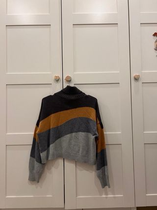 Jersey Noon gris y mostaza