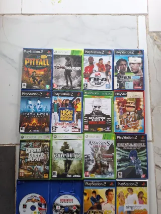 Lote Videojuegos PS2 y Xbox 360