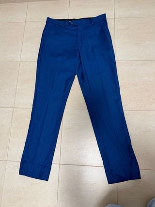 Traje de chaqueta azul