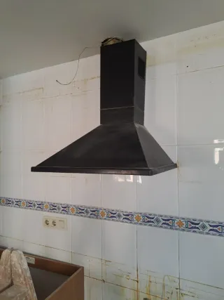 Campana extractora negra 60 cm