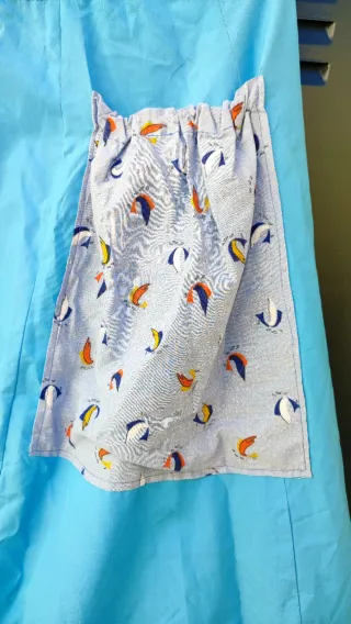 Cáncan Traje Flamenca Azul