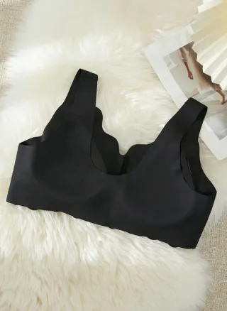 Brasier Negro Cierre Frontal Sin Varilla