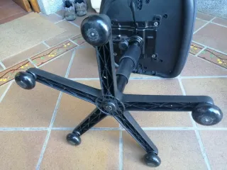 Silla de oficina gris oscuro, tela resistente