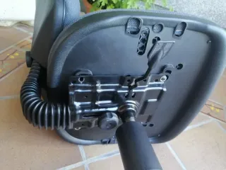 Silla de oficina gris oscuro, tela resistente