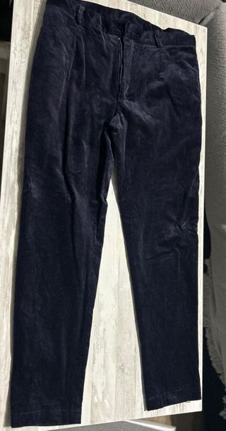 Pantalón de pana azul hombre oficial