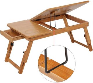 Mesa Plegable Madera Portátil Cama