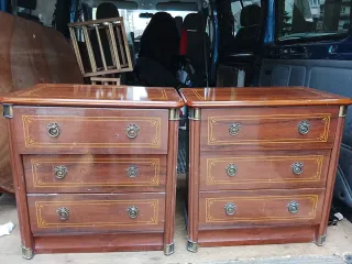 Canapé, cabecero, colchón y mesitas