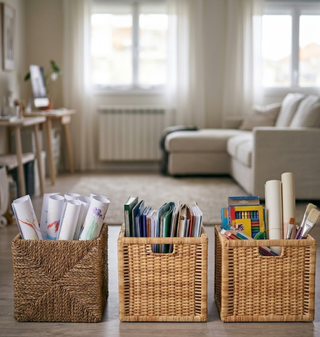 Lote 3 ceste IKEA in vimini