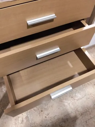 Conjunto Mesitas Noche Madera y Metal