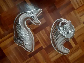 Moldes para gelatina de metal