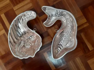 Moldes para gelatina de metal