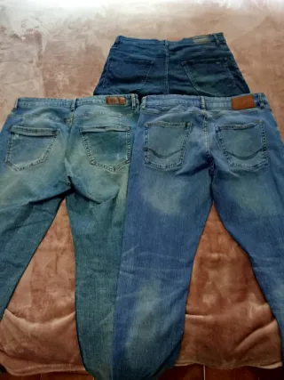 Lote 3 Pantalones Vaqueros Hombre Pull&Bear T 44