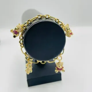 Pulsera Osos Circonitas 18K