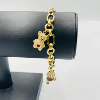 Pulsera Osos Circonitas 18K