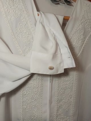 Chaqueta Yves St. Clair New York Blanca Vintage