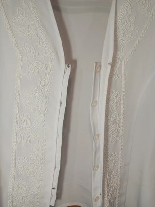 Chaqueta Yves St. Clair New York Blanca Vintage