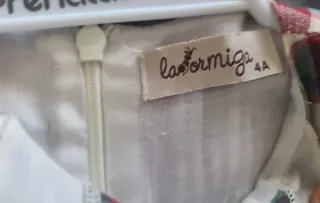 Vestido de cuadros para niña Talla 4. Laormiga