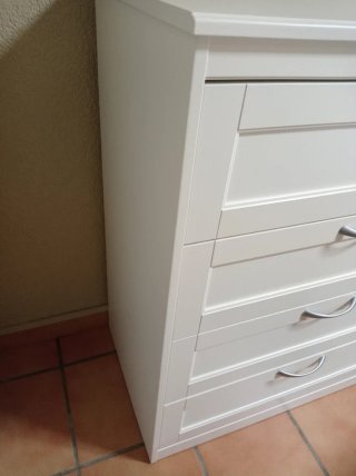 Cómoda 4 cajones Ikea blanca