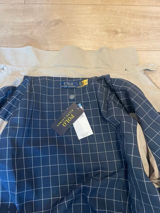 Cazadora Polo Ralph Lauren Talla L Beige/Azul