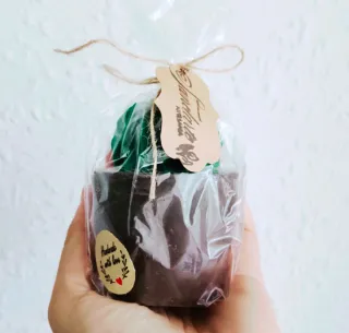 Set di 3 candele cactus artigianali