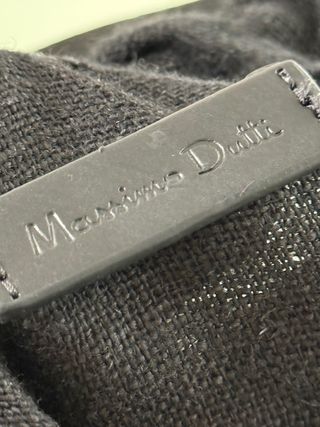 Bolso Negro de Malla y Piel