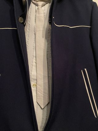 Traje de comunión azul marino talla 9 años