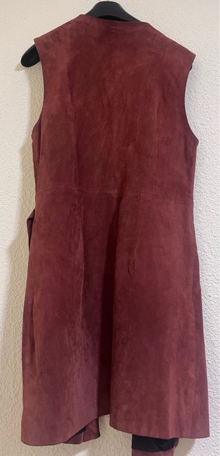 Colete/Vestido Pele Vermelho Tamanho Único