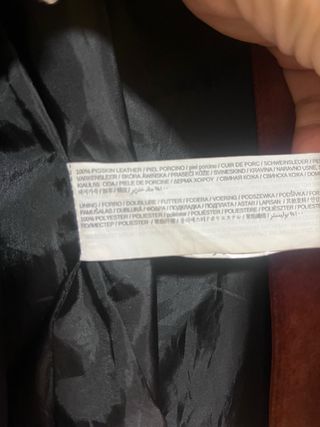 Colete/Vestido Pele Vermelho Tamanho Único