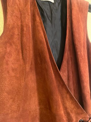 Colete/Vestido Pele Vermelho Tamanho Único