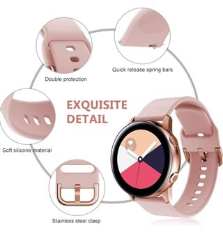 Correa Reloj 20mm Talla S Rosa Oro