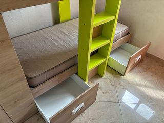 Litera infantil con armario y cajones Velez-Malaga