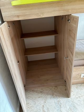 Litera infantil con armario y cajones Velez-Malaga