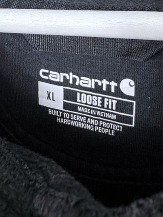 Sudadera Carhartt Hoodie Retro Oversize USA Negra