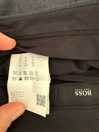 Traje Hugo Boss Gris Hombre talla 46