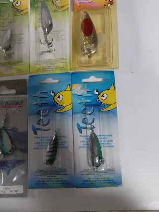 Cucharillas de pesca Grauvell y Teeth