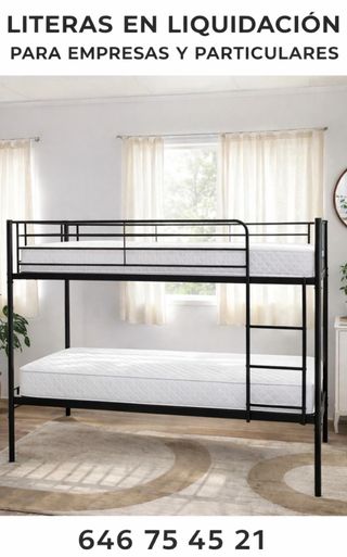 LIQUIDACION LITERAS 90CM EMPRESAS Y PARTICULARES!!