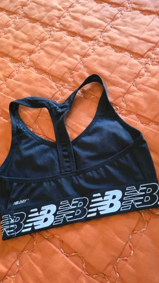 Reggiseno sportivo New Balance nero taglia S