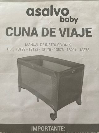 Cuna de viaje y parque de juego seguro!