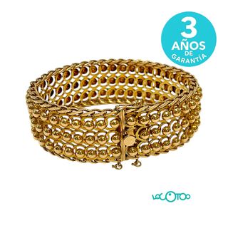 Pulsera Oro 18K Malla Ancha 58,60g