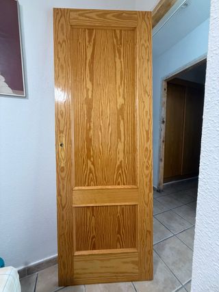 3 Puertas Madera Pino Maciza 72x203 cm