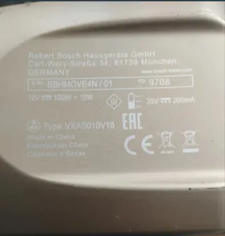 Cargador Bosch Aspiradora Vertical