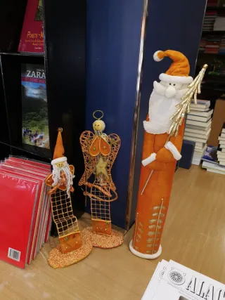 Adornos de Navidad Naranja y Dorado
