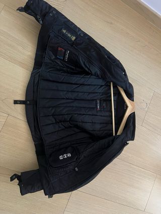 Chaqueta Moto SPIDI Mujer Negra y Blanca Talla XS