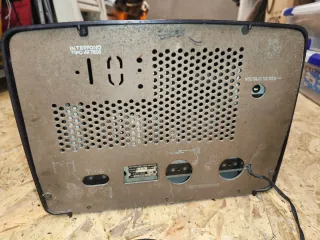 Radio Philips Antigua Negra y Dorada