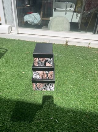 Confezione da 4 scatole di stoccaggio con design attraente