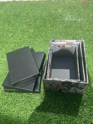 Confezione da 4 scatole di stoccaggio con design attraente