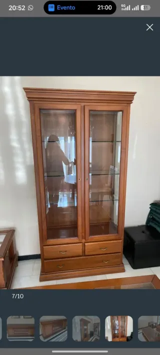 Conjunto Muebles Madera Maciza