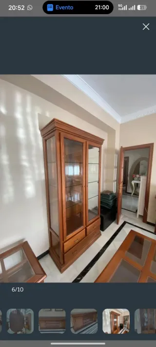 Conjunto Muebles Madera Maciza